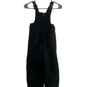 Champion Kids Black Polyester Snowbib Overall XS (4-5) Unisex
